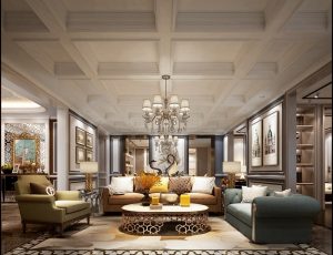 111-客厅模型/客餐厅/会客厅/起居室/3D模型