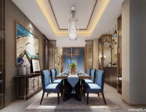 88-餐厅模型/中餐厅/西餐厅/餐吧台/3D模型