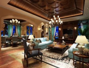 237-客厅模型/客餐厅/会客厅/起居室/3D模型