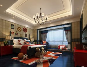 11-儿童房模型/儿童房效果图/3D模型/无水印模型/小孩房3D模型