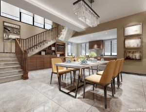 132-客厅模型/客餐厅/会客厅/起居室/3D模型