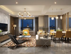 296-客厅模型/客餐厅/会客厅/起居室/3D模型