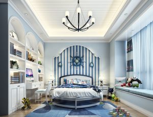 25-儿童房模型/儿童房效果图/3D模型/无水印模型/小孩房3D模型