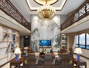 360-客厅模型/客餐厅/会客厅/起居室/3D模型