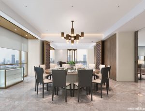 140-餐厅模型/中餐厅/西餐厅/餐吧台/3D模型