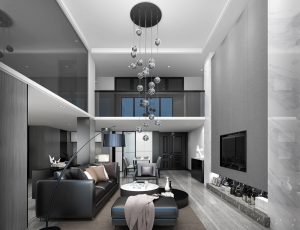 527-客厅模型/客餐厅/会客厅/起居室/3D模型