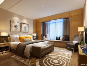 217-卧室/父母房/次卧模型/卧室效果图/3D模型