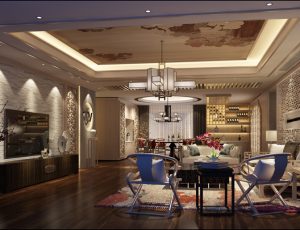 276-客厅模型/客餐厅/会客厅/起居室/3D模型