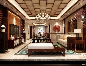 38-客厅模型/客餐厅/会客厅/起居室/3D模型