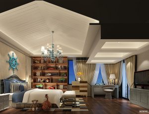 08-儿童房模型/儿童房效果图/3D模型/无水印模型/小孩房3D模型