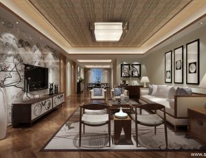 263-客厅模型/客餐厅/会客厅/起居室/3D模型