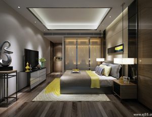 204-卧室/父母房/次卧模型/卧室效果图/3D模型