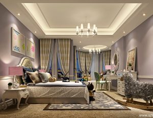 28-儿童房模型/儿童房效果图/3D模型/无水印模型/小孩房3D模型