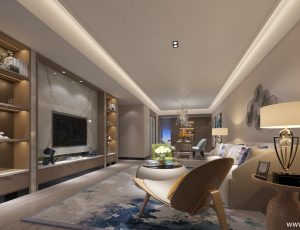 517-客厅模型/客餐厅/会客厅/起居室/3D模型