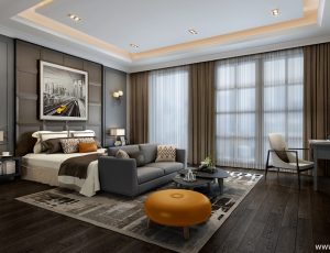 40-卧室/父母房/次卧模型/卧室效果图/3D模型