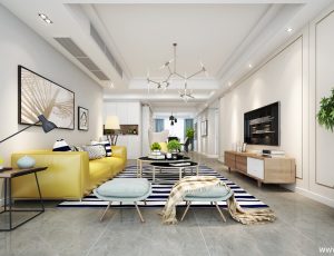 386-客厅模型/客餐厅/会客厅/起居室/3D模型