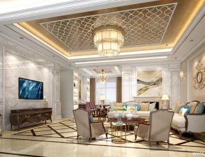 361-客厅模型/客餐厅/会客厅/起居室/3D模型