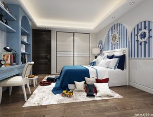 37-儿童房模型/儿童房效果图/3D模型/无水印模型/小孩房3D模型