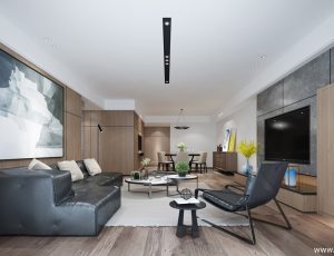 488-客厅模型/客餐厅/会客厅/起居室/3D模型