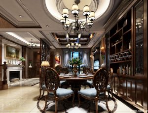 40-餐厅模型/中餐厅/西餐厅/餐吧台/3D模型