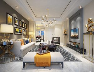 187-客厅模型/客餐厅/会客厅/起居室/3D模型