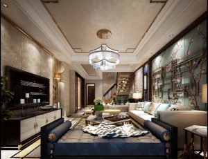 98-客厅模型/客餐厅/会客厅/起居室/3D模型