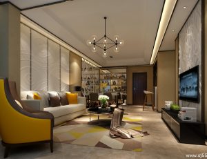 328-客厅模型/客餐厅/会客厅/起居室/3D模型