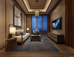 261-客厅模型/客餐厅/会客厅/起居室/3D模型