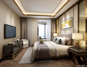 86-卧室/父母房/次卧模型/卧室效果图/3D模型