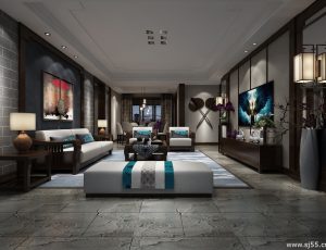 219-客厅模型/客餐厅/会客厅/起居室/3D模型