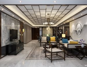 295-客厅模型/客餐厅/会客厅/起居室/3D模型