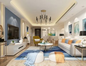 463-客厅模型/客餐厅/会客厅/起居室/3D模型