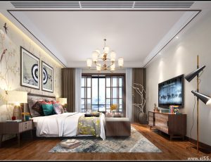 74-卧室/父母房/次卧模型/卧室效果图/3D模型