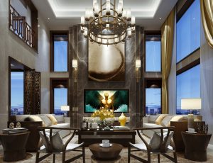 69-客厅模型/客餐厅/会客厅/起居室/3D模型