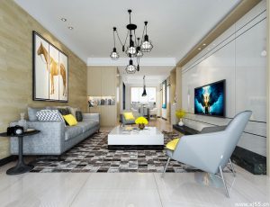 256-客厅模型/客餐厅/会客厅/起居室/3D模型