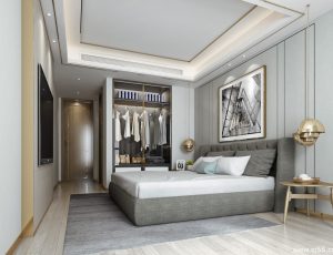 92-卧室/父母房/次卧模型/卧室效果图/3D模型