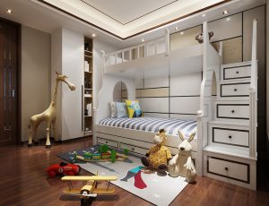 33-儿童房模型/儿童房效果图/3D模型/无水印模型/小孩房3D模型