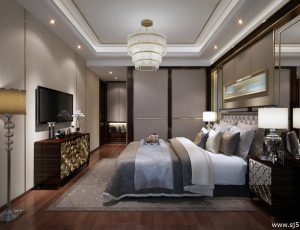 202-卧室/父母房/次卧模型/卧室效果图/3D模型