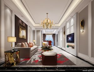 36-客厅模型/客餐厅/会客厅/起居室/3D模型