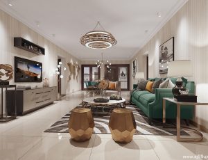 506-客厅模型/客餐厅/会客厅/起居室/3D模型