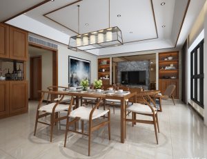 210-客厅模型/客餐厅/会客厅/起居室/3D模型