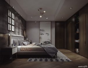 98-卧室/父母房/次卧模型/卧室效果图/3D模型