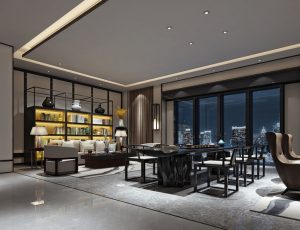 570-客厅模型/客餐厅/会客厅/起居室/3D模型