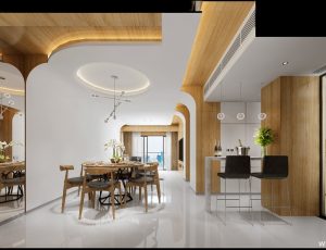 477-客厅模型/客餐厅/会客厅/起居室/3D模型