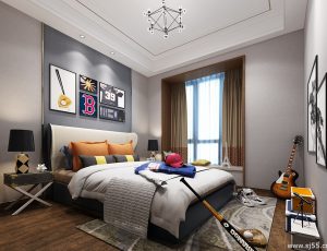 68-儿童房模型/儿童房效果图/3D模型/无水印模型/小孩房3D模型