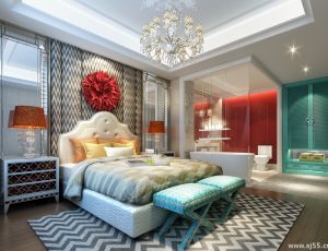 77-卧室/父母房/次卧模型/卧室效果图/3D模型