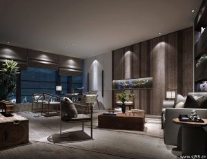 37-娱乐/茶室/影音室模型/影音室效果图/3D模型/茶室模型/娱乐室3D模型