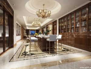 213-客厅模型/客餐厅/会客厅/起居室/3D模型