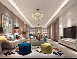 23-客厅模型/客餐厅/会客厅/起居室/3D模型