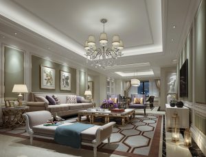 74-客厅模型/客餐厅/会客厅/起居室/3D模型